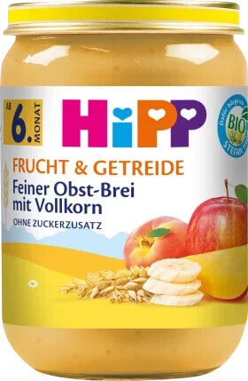 Frucht & Getreide Feiner Obst-Brei mit Vollkorn, ab dem 6.Monat, 190 g