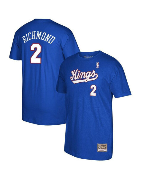 Men's Mitch Richmond Royal Sacramento Kings 35th Anniversary Hardwood Classics Name and Number T-shirt