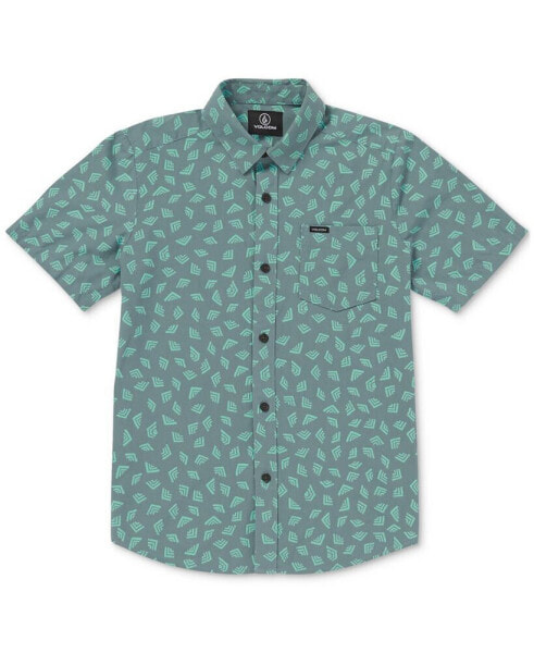 Big Boys Interstone Short-Sleeve Woven Shirt