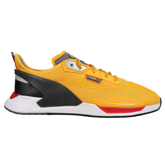 Puma Scuderia Ferrari Ionspeed Lace Up Mens Yellow Sneakers Casual Shoes 306923