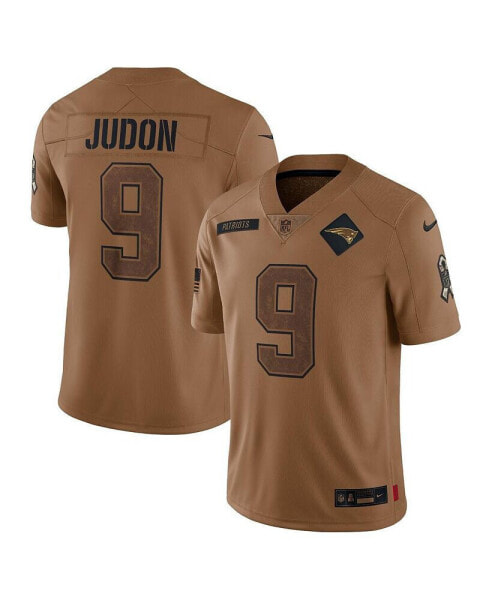 Men's Matthew Judon Brown Distressed New England Patriots 2023 Salute To Service Limited Jersey