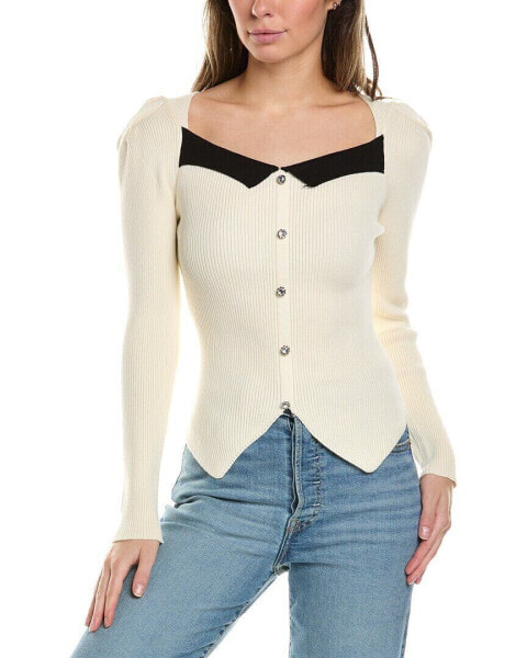 Avantlook Rib Sweater Top Women's White Os