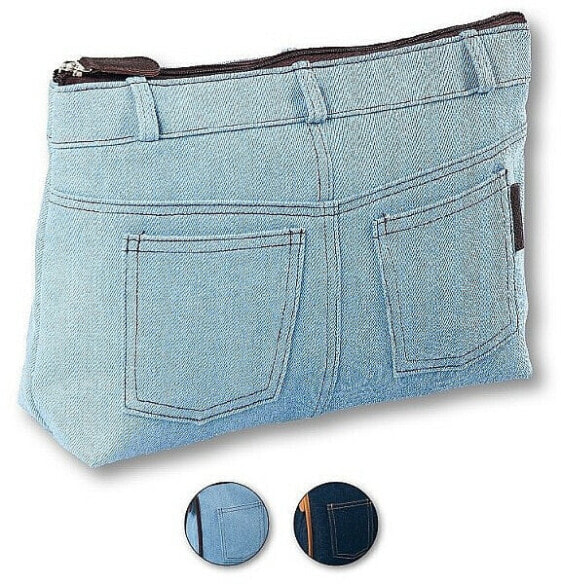 Kosmetiktasche Real Jeans. Denim 94583 hellblau