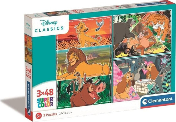 Clementoni CLE puzzle 3x48 SuperKolor Disney Animals 25285