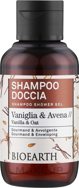 Shampoo-Duschgel Vanille und Hafer - Bioearth Family Vanilla & Oat Shampoo Shower Gel 100 ml