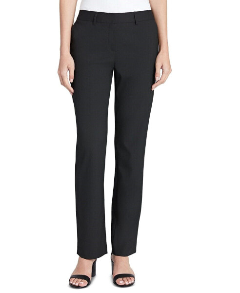 Jones New York 251336 WOMEN Black Sydney Straight-Leg Pants Size 2