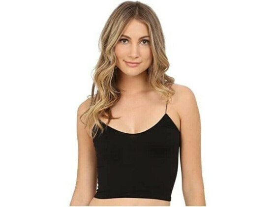 Free People 261531 Women's Brami Cropped Intimate Camisole Black Size M/L