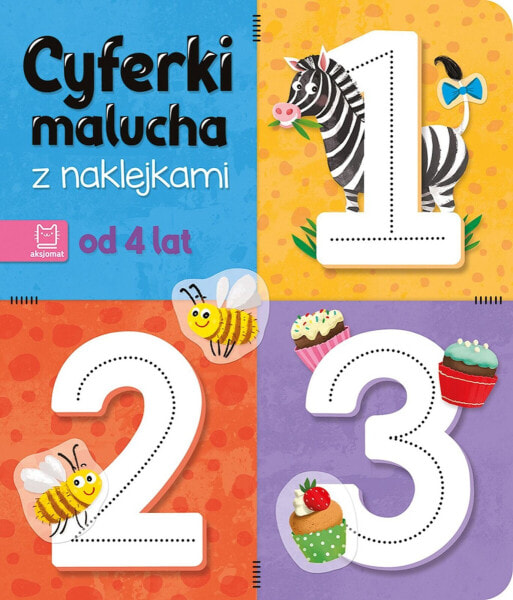 Aksjomat Książeczka Cyferki malucha z naklejkami. Od 4 lat