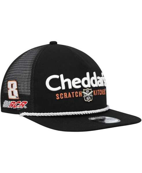 Men's Black Kyle Busch Cheddar's Golfer Snapback Hat