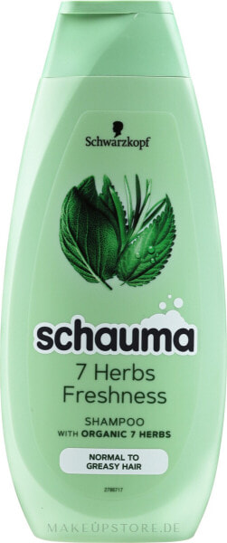 Frische & Volumen Shampoo "7 Kräuter" - Schwarzkopf Schauma Shampoo 400 ml