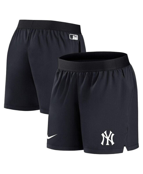 Women's Navy New York Yankees Authentic Collection Team Performance Shorts