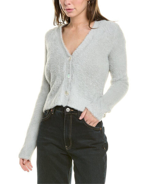 Vince Eyelash V-Neck Cardigan Women's