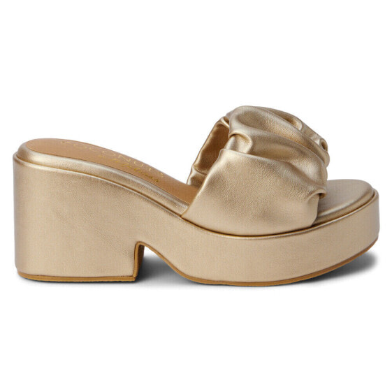 COCONUTS by Matisse Rue Platform Womens Gold Casual Sandals RUE-715