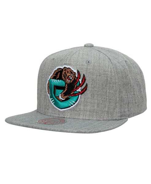 Men's Heather Gray Vancouver Grizzlies Hardwood Classics 2.0 Snapback Hat