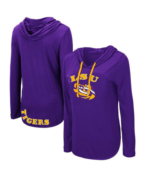 Women's Purple LSU Tigers My Lover Lightweight Hooded Long Sleeve T-shirt