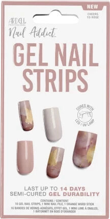 Nagelfolien, Gel Nail Strips Cheers to Rose, 1 St