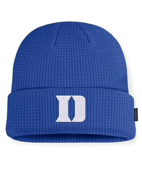 Men's Royal Duke Blue Devils On-Field Terra Waffle Cuffed Knit Hat