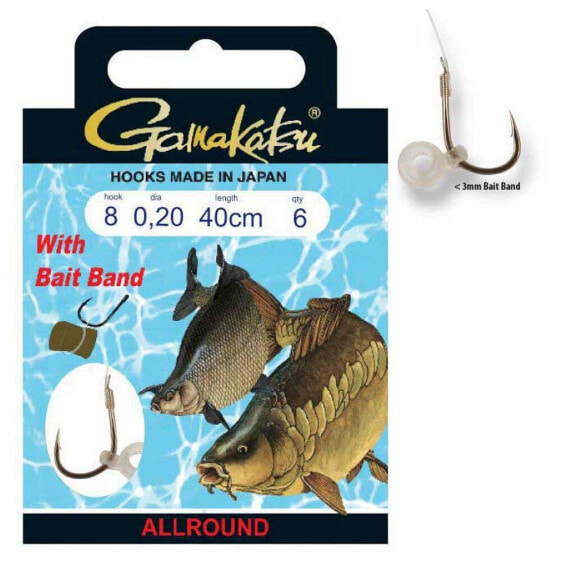 GAMAKATSU Booklet Baitband G1-103 Tied Hook 0.200 mm