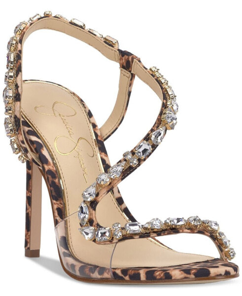 Women's Jaycin Barely-There Rhinestone Evening Sandals