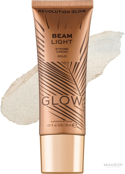 Highlighter - Makeup Revolution Glow Beam Light Strobe Cream Peach/Gold