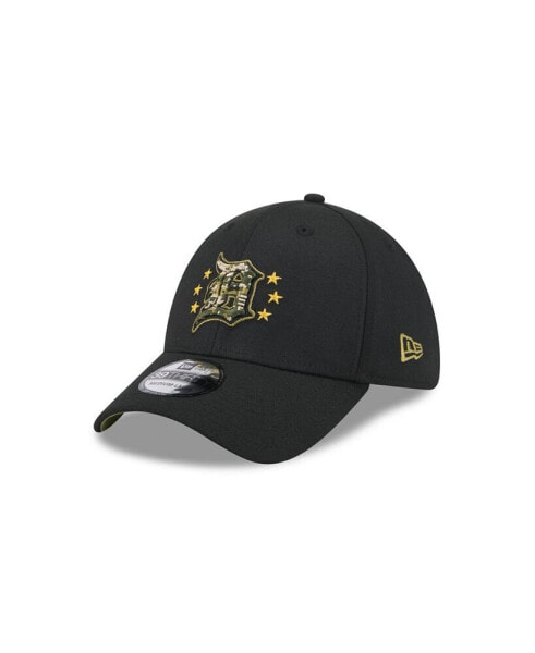 Men's Black Detroit Tigers 2024 Armed Forces Day 39THIRTY Flex Hat