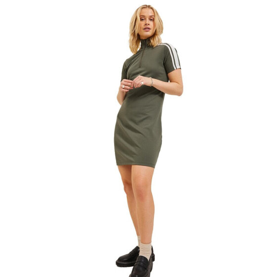 JACK & JONES Wood Slim Short Sleeve Midi Dress