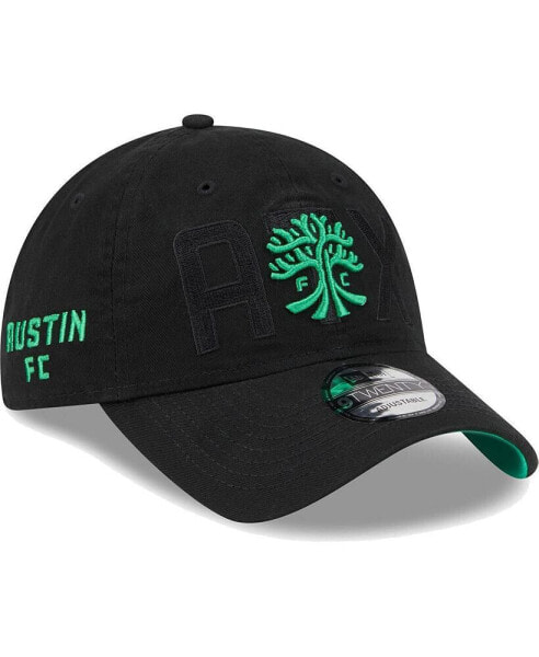 Men's Black Austin FC Kick Off 9TWENTY Adjustable Hat