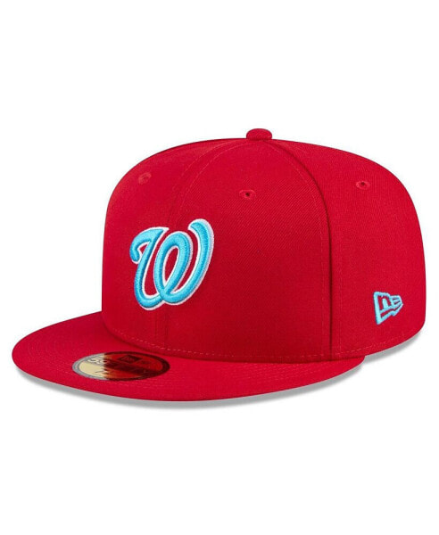 Men's Red Washington Nationals 2024 Father's Day 59FIFTY Fitted Hat