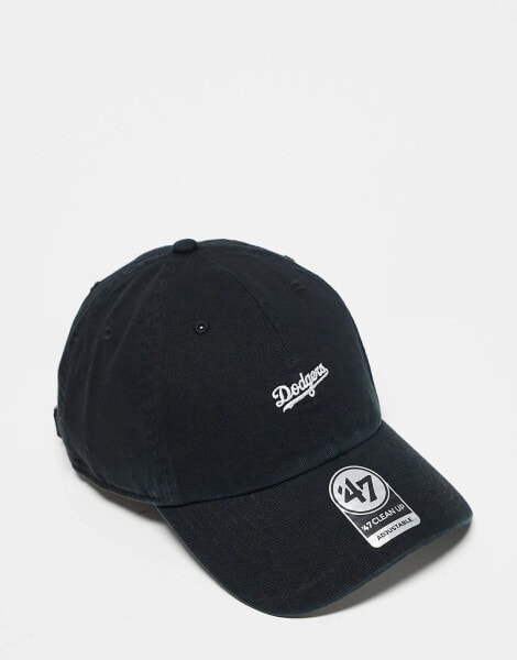 47 Brand Dodgers script relaxed fit cap in black