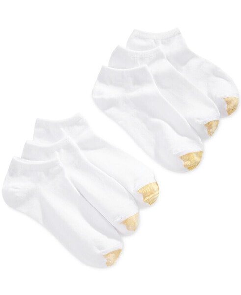 Женские носки Gold Toe womens 6-Pack Casual Jersey Liner, Also Available In Extended Sizes