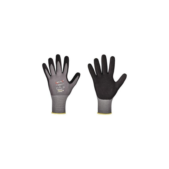 Optiflex Handschuh OPTIMATE Größe 12 grau/schwarz EN 420/EN 388 PSA-Kategorie II , VE: 12 Paar