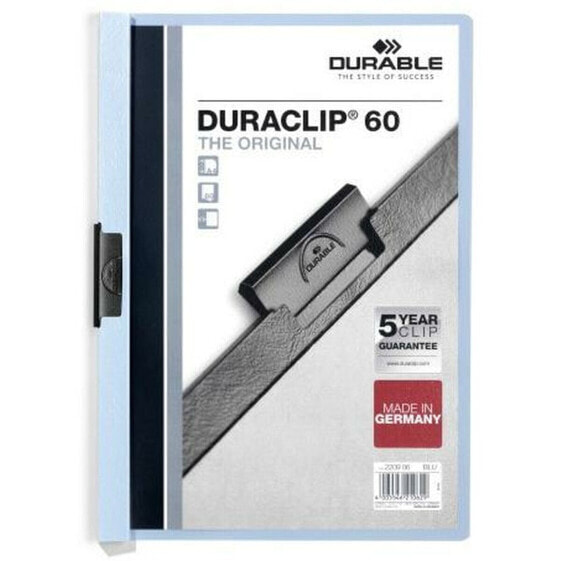 Папка-портфолио Durable Duraclip 60 Синий Прозрачный A4 25 Предметы