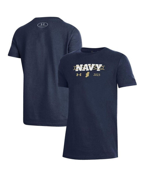 Big Boys Navy Navy Midshipmen 2023 Aer Lingus College Football Classic Performance Cotton T-shirt