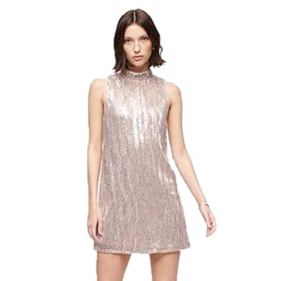 SUPERDRY Sequin A Line Sleeveless Short Dress