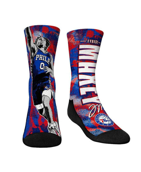 Youth Boys and Girls Socks Tyrese Maxey Philadelphia 76ers Big Player Crew Socks