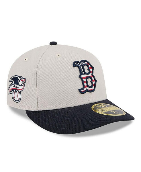 Men's Black Boston Red Sox 2024 Fourth of July Low Profile 59FIFTY Fitted Hat