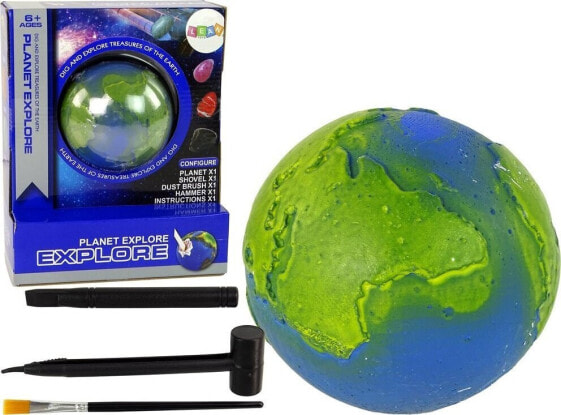 LeanToys Zestaw Wykopaliska Planeta Ziemia 7 cm