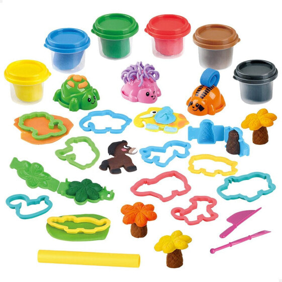 PLAYGO Set Plasticine Animals On The Island 24 Units