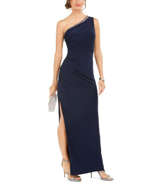 One-Shoulder Jersey Gown