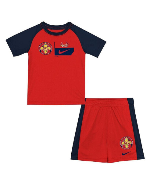 Preschool Red St. Louis Cardinals 2024 City Connect Two-Piece T-Shirt and Short Set