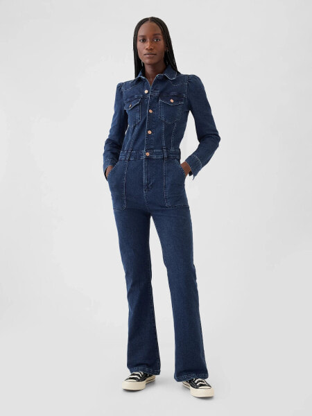 Western Denim Jumpsuit