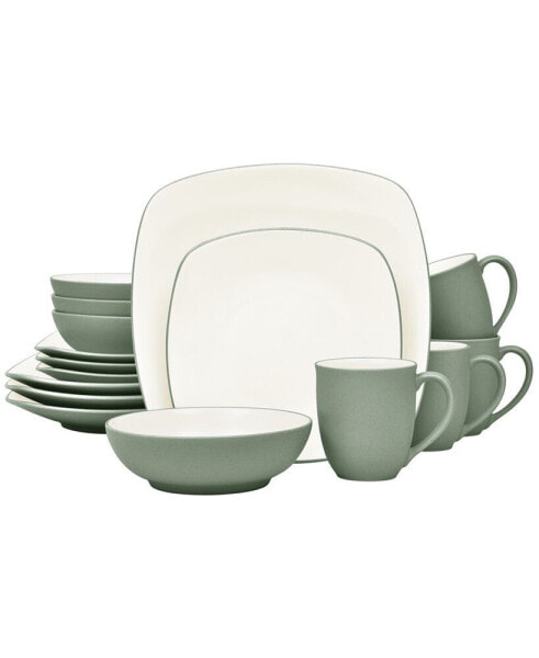 Colorwave Square 16-Pc. Dinnerware Set, Service for 4