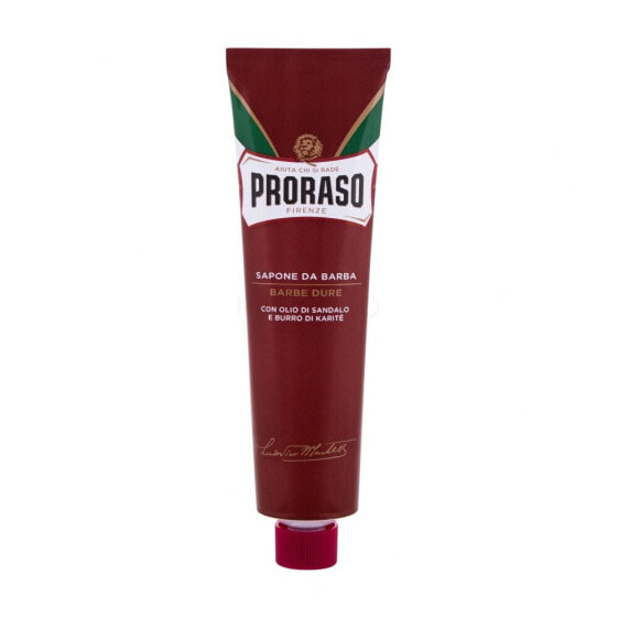 PRORASO Red Shaving Soap In A Tube 150 ml rasierschaum für Herren