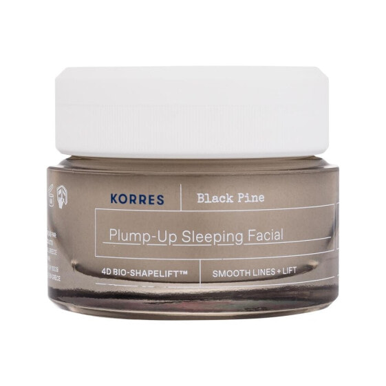 Korres Black Pine Plump-Up Sleeping Facial 40 ml nachtcreme Feine Linien & Falten für Frauen