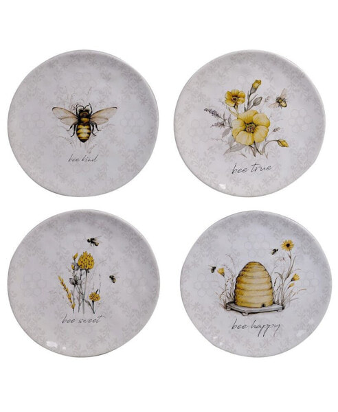 Bee Sweet 4-Pc. Salad Plates asst.