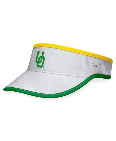 Men's White Oregon Ducks Daybreak Adjustable Visor