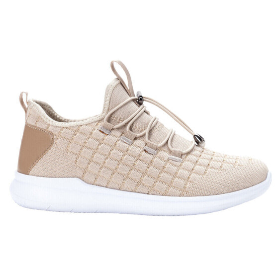 Propet Travelbound Walking Womens Beige Sneakers Athletic Shoes WAA132MCME