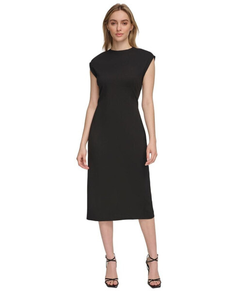 Women's Lux Ponte Midi Dress