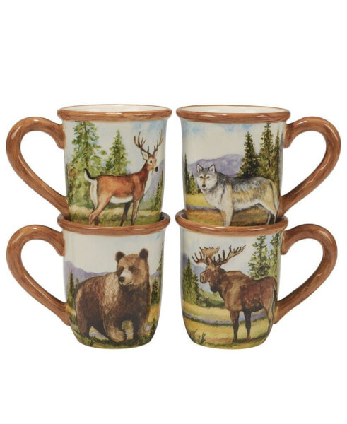 Mountain Summit Set of 4 Mug