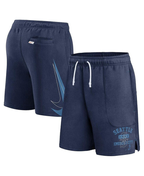 Men's Navy Seattle Mariners Statement Ball Game Shorts